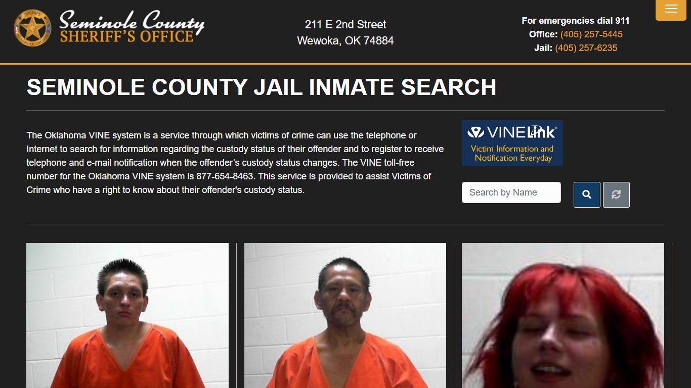 Inmate Search - Seminole County Sheriff's Office