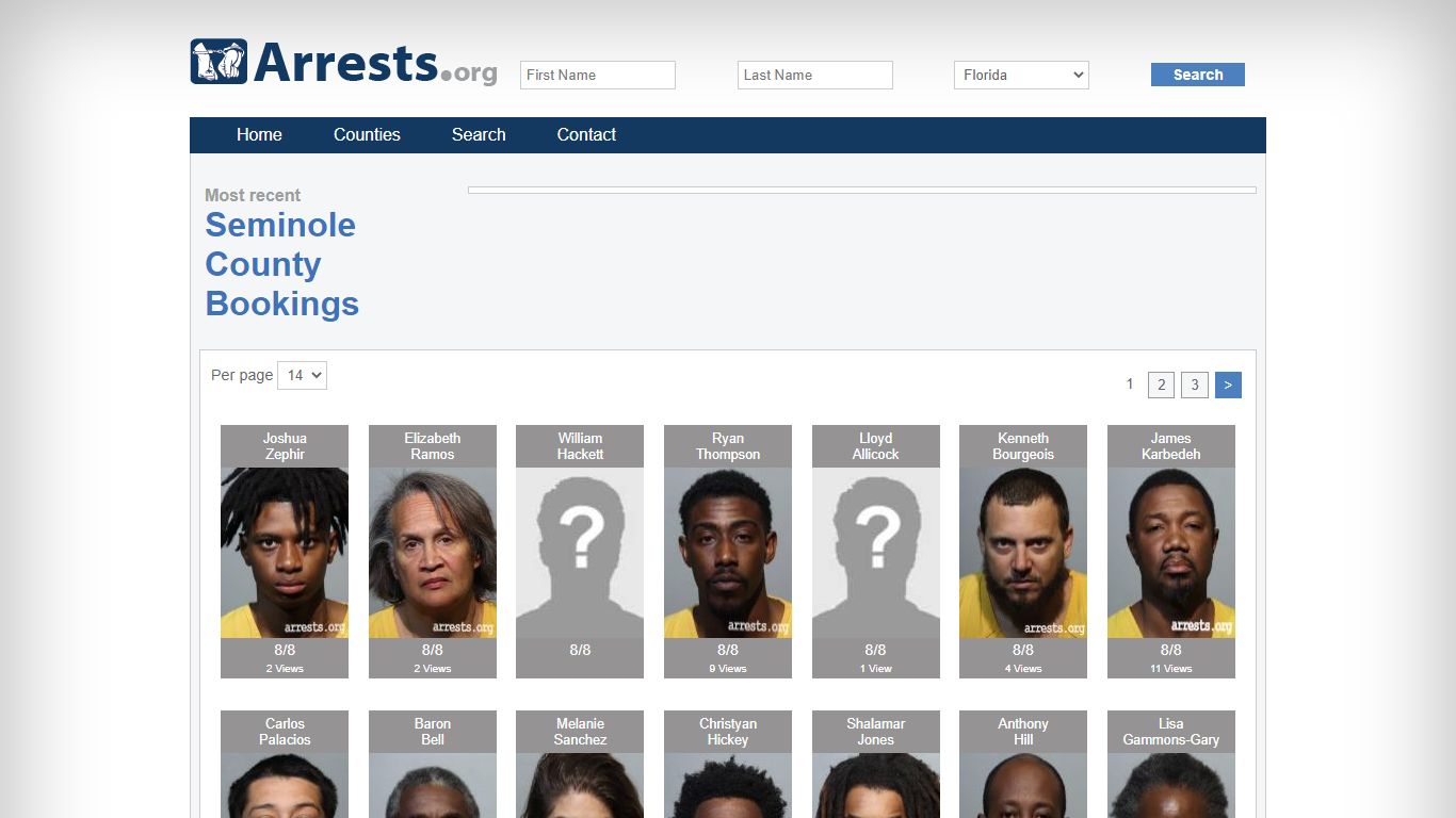 Seminole County Arrests and Inmate Search